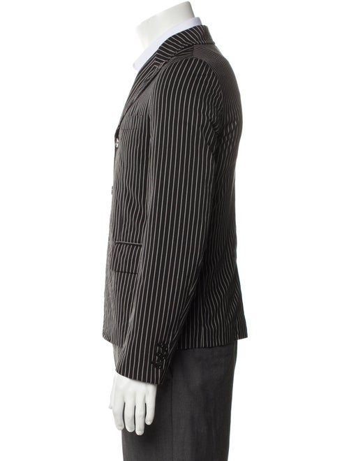 BLACK Comme des Garçons Striped Trucker Jacket