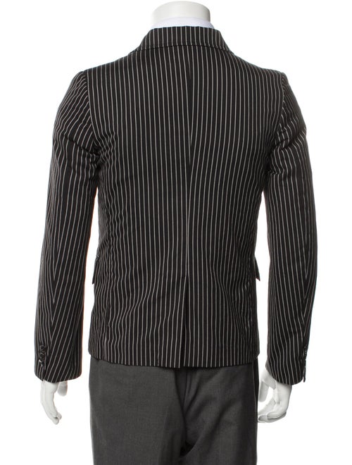 BLACK Comme des Garçons Striped Trucker Jacket