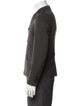 BLACK Comme des Garçons Striped Jacket