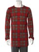 BLACK Comme des Garçons Wool Plaid Print Pullover