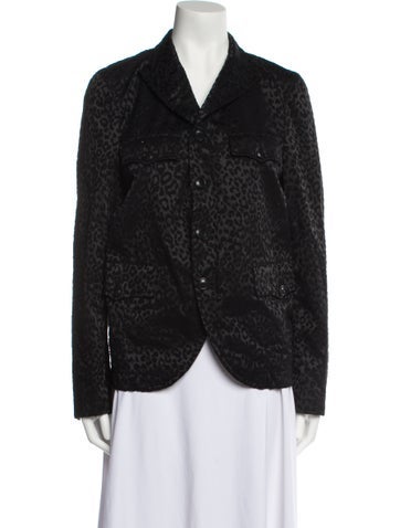 Black Comme des Garçons Jackets Animal Print Evening Jacket S