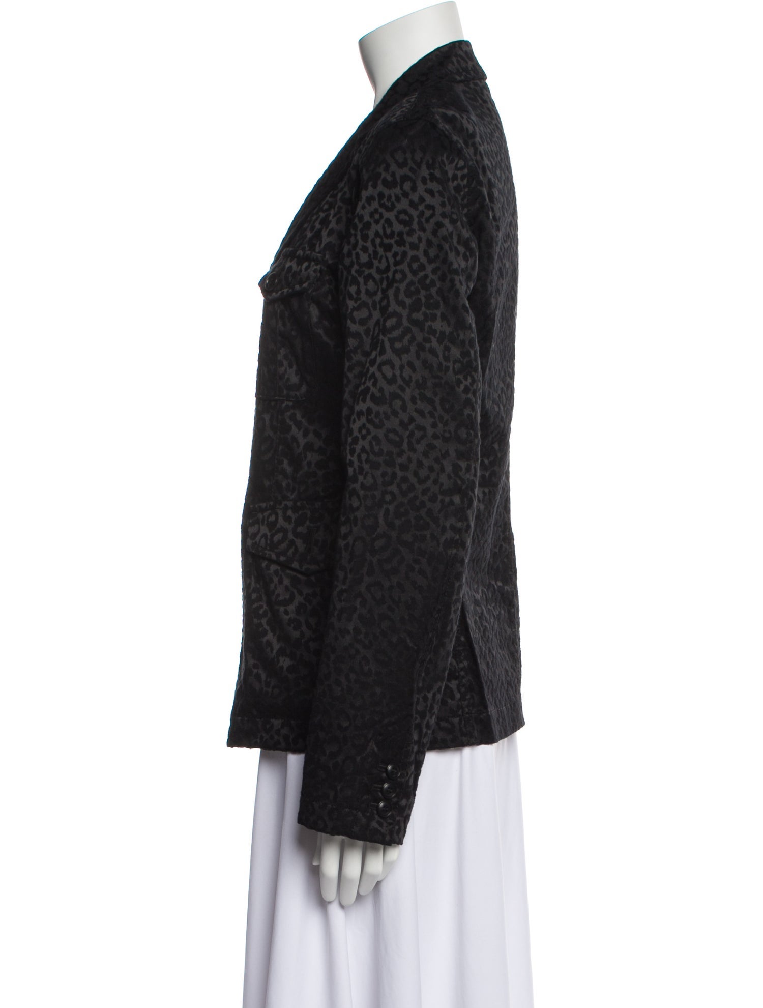 BLACK Comme des Garçons Animal Print Blazer w/ Tags