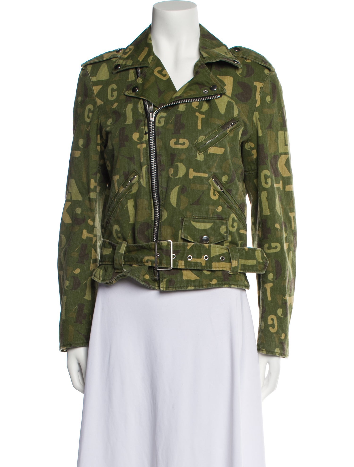 BLACK Comme des Garçons Printed Biker Jacket w/ Tags