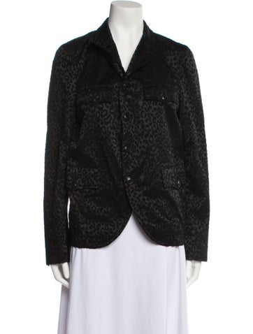 Black Comme des Garçons Jackets Animal Print Evening Jacket S
