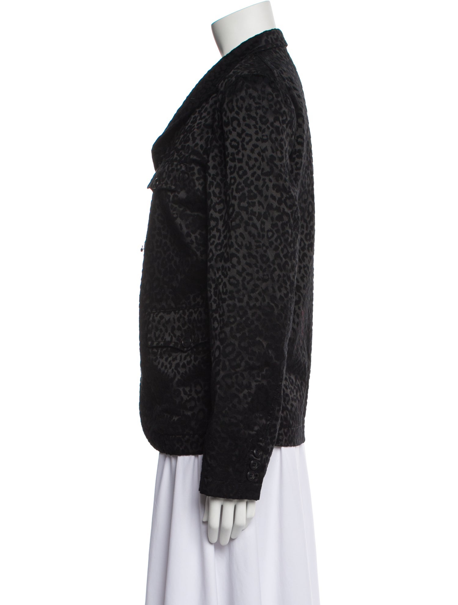 BLACK Comme des Garçons Animal Print Evening Jacket w/ Tags