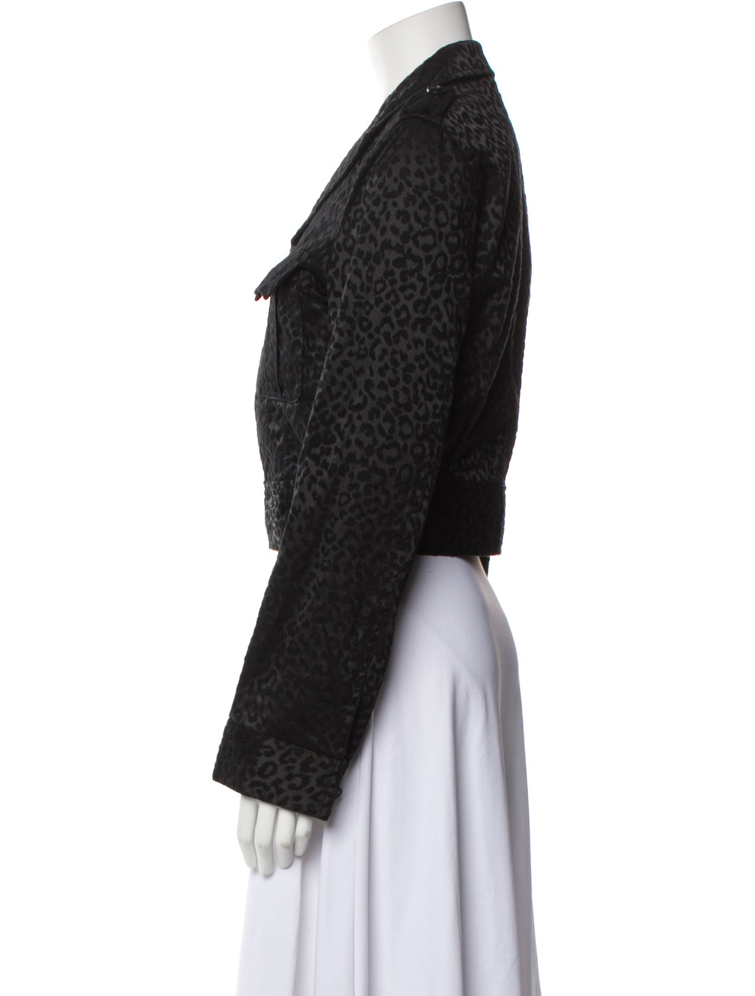 BLACK Comme des Garçons Tweed Pattern Evening Jacket