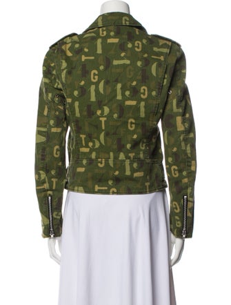 BLACK Comme des Garçons Printed Biker Jacket