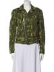 BLACK Comme des Garçons Printed Biker Jacket