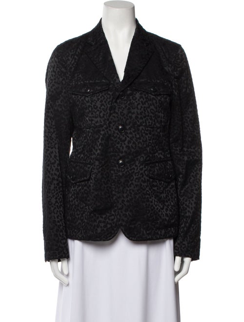 BLACK Comme des Garçons Animal Print Blazer