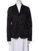 BLACK Comme des Garçons Animal Print Blazer