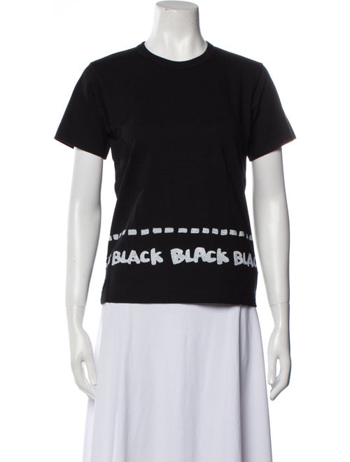BLACK Comme des Garçons Graphic Print Crew Neck T-Shirt