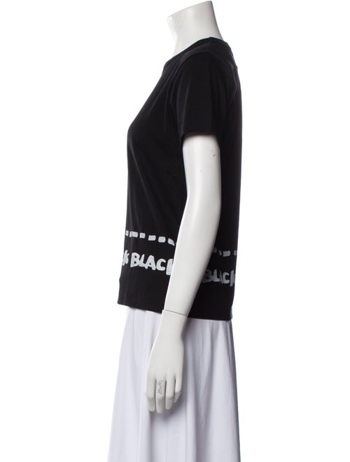BLACK Comme des Garçons Graphic Print Crew Neck T-Shirt