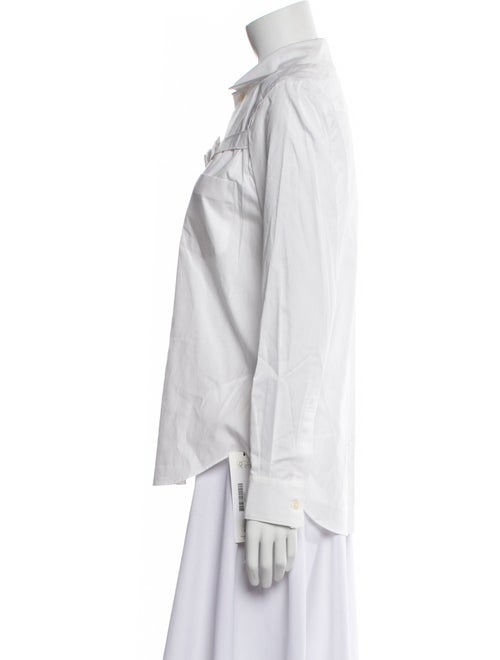 BLACK Comme des Garçons Long Sleeve Button-Up Top