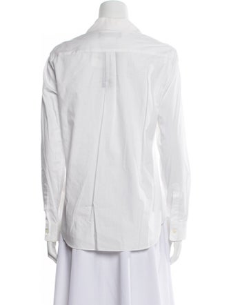BLACK Comme des Garçons Long Sleeve Button-Up Top