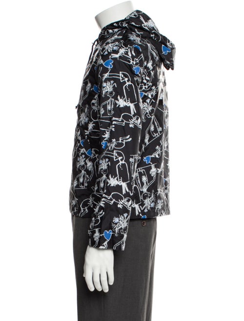 BLACK Comme des Garçons Graphic Print Denim Jacket