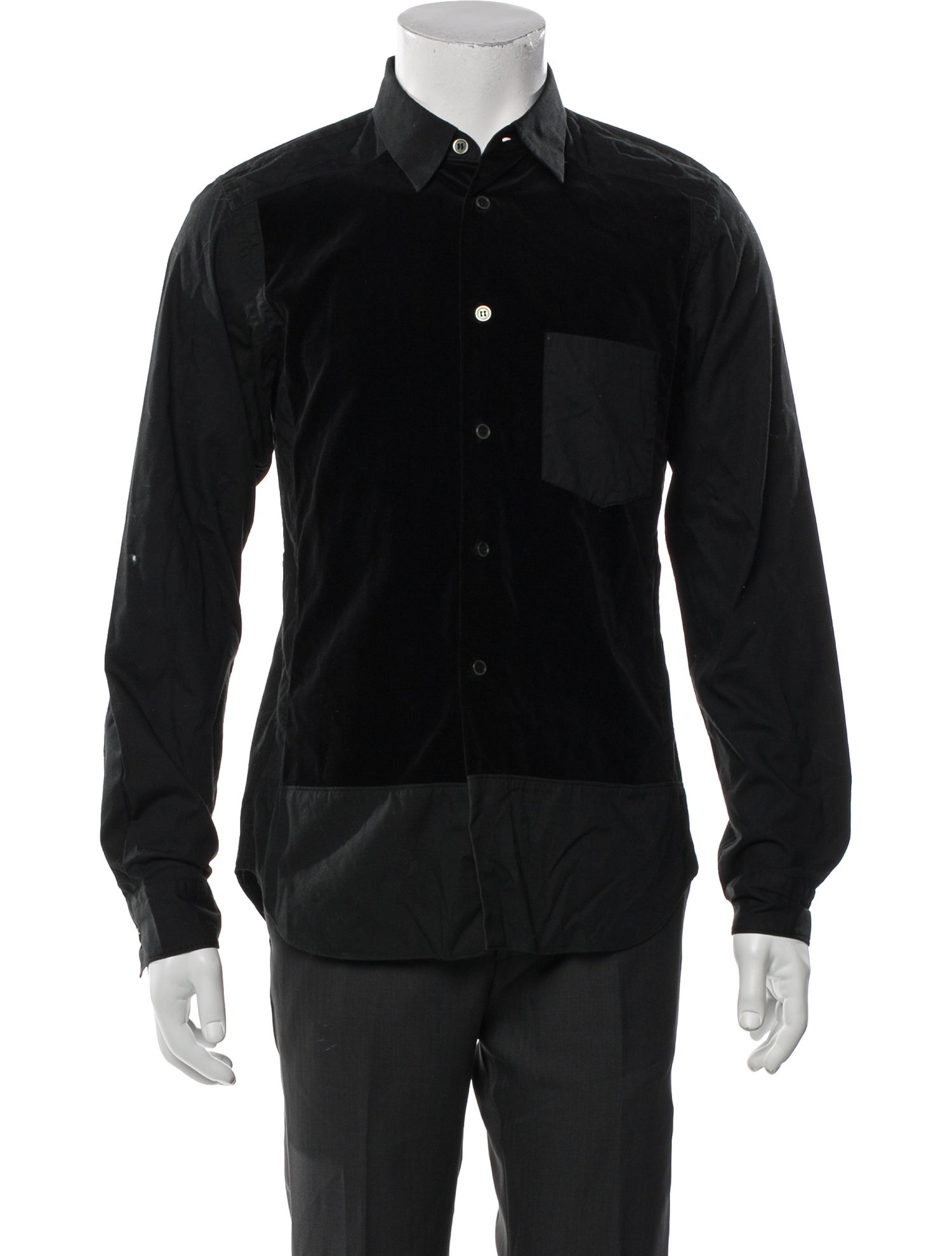 BLACK Comme des Garçons Long Sleeve Dress Shirt