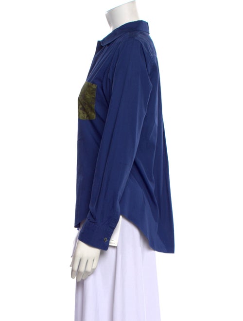 BLACK Comme des Garçons Long Sleeve Button-Up Top