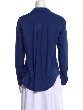 BLACK Comme des Garçons Long Sleeve Button-Up Top