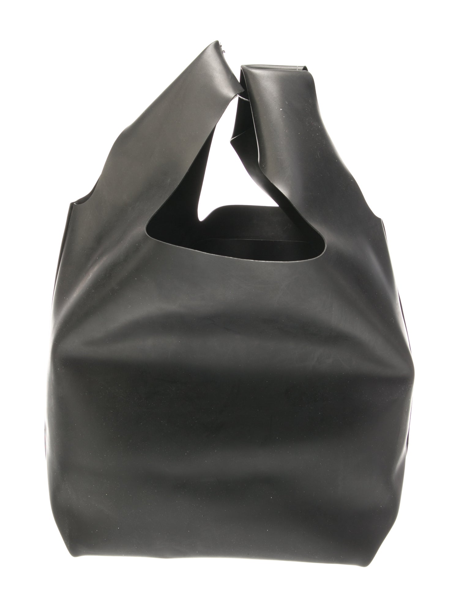 BLACK Comme des Garçons Rubber Top Handle Bag