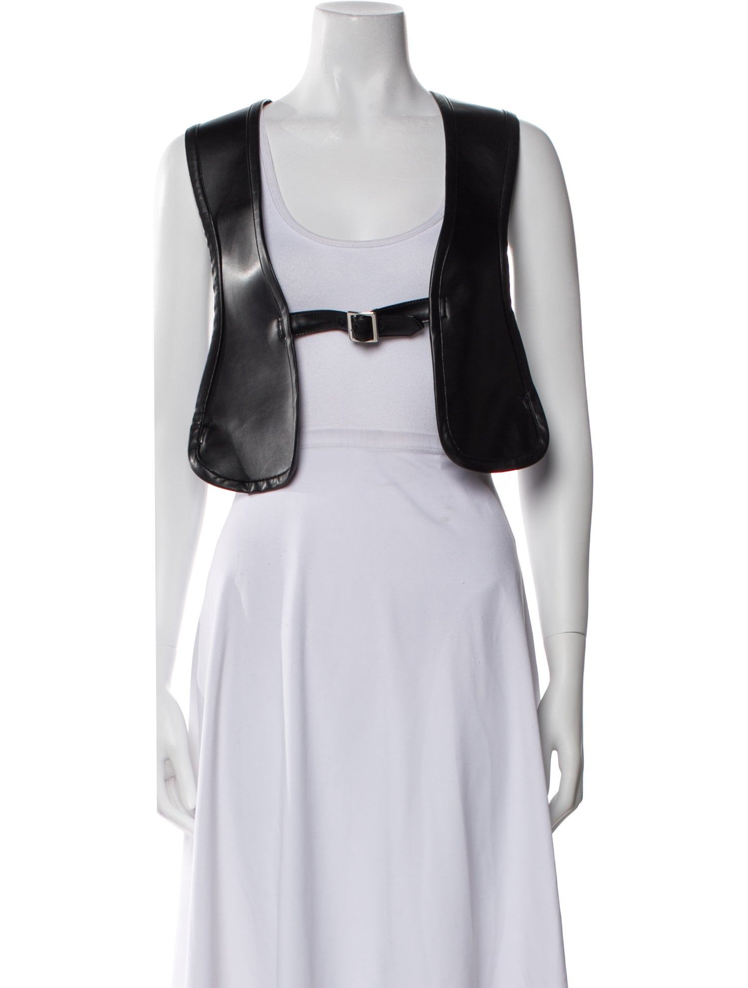 BLACK Comme des Garçons Faux Leather Bolero