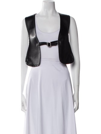 BLACK Comme des Garçons Faux Leather Bolero