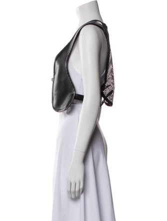 BLACK Comme des Garçons Faux Leather Bolero