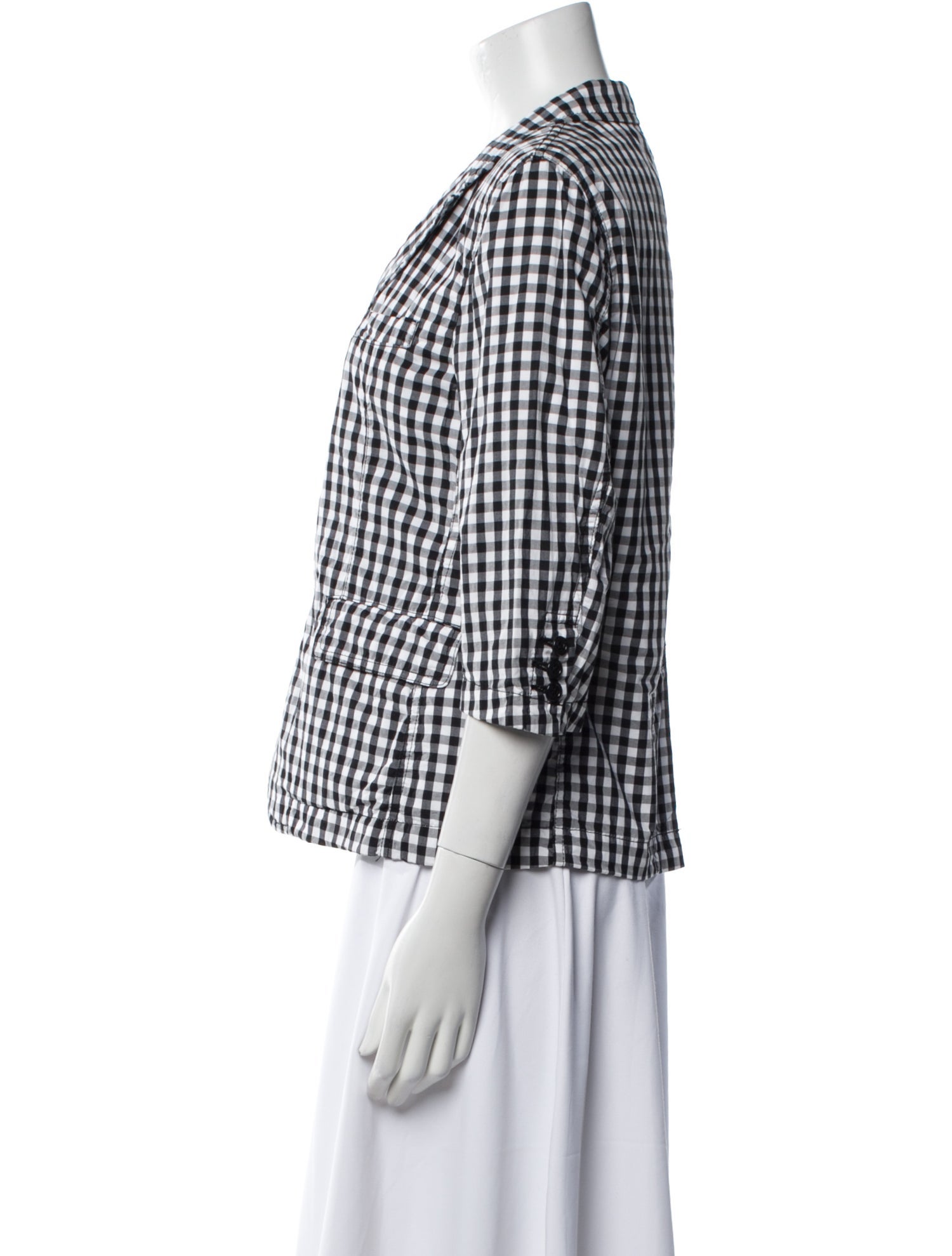 BLACK Comme des Garçons Plaid Print Blazer w/ Tags