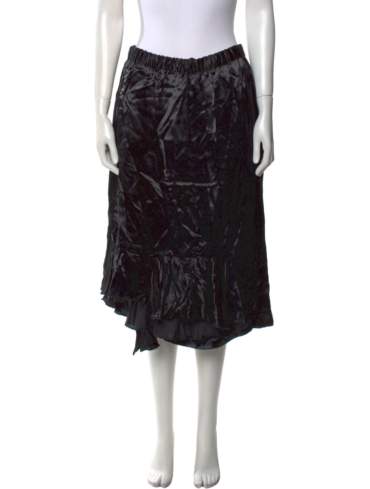 BLACK Comme des Garçons Knee-Length Skirt