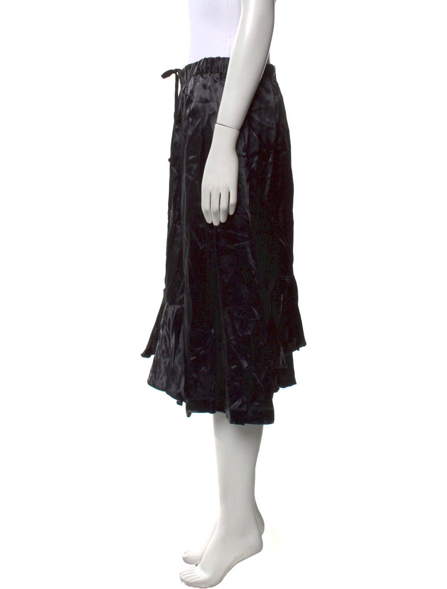 BLACK Comme des Garçons Knee-Length Skirt