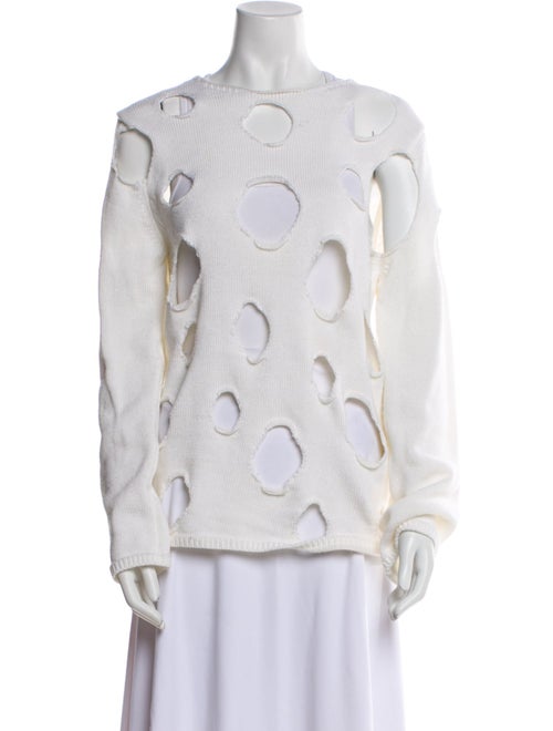 BLACK Comme des Garçons Printed Mock Neck Sweater