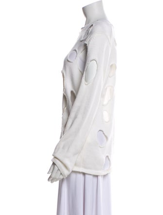 BLACK Comme des Garçons Printed Mock Neck Sweater