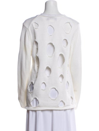 BLACK Comme des Garçons Printed Mock Neck Sweater