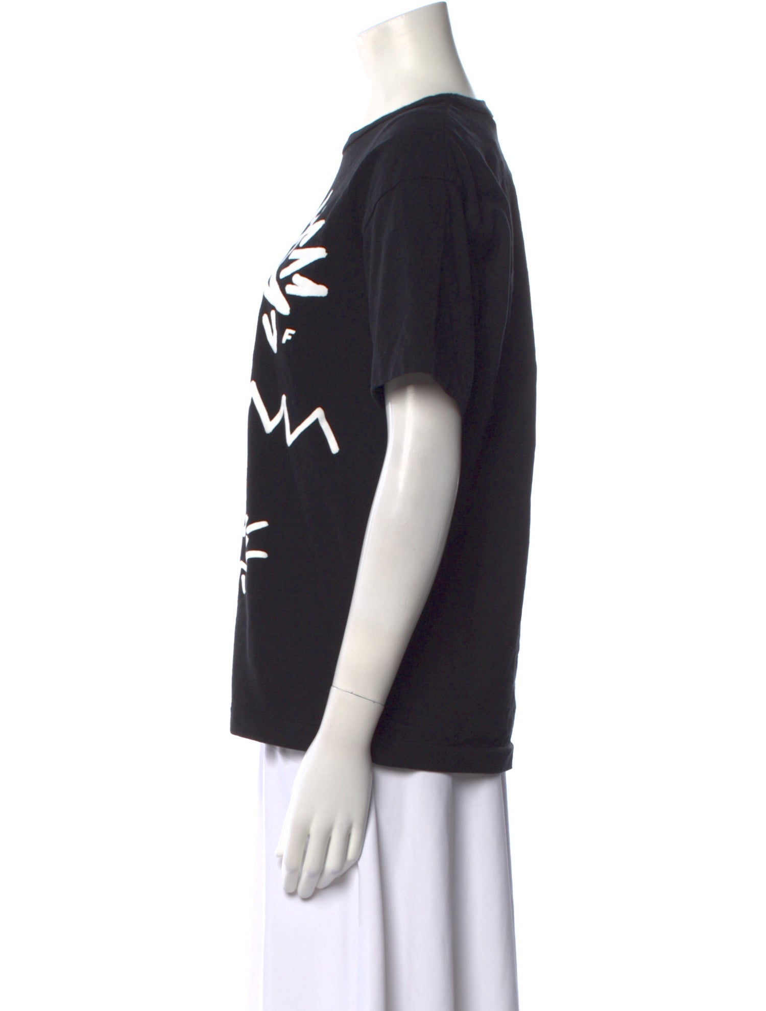 BLACK Comme des Garçons Graphic Print Crew Neck T-Shirt
