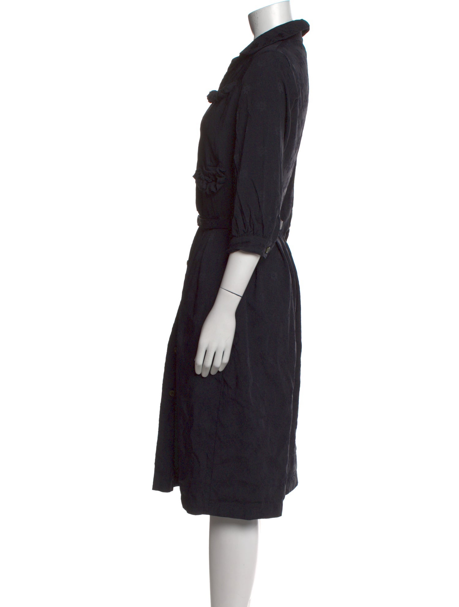 BLACK Comme des Garçons Knee-Length Dress