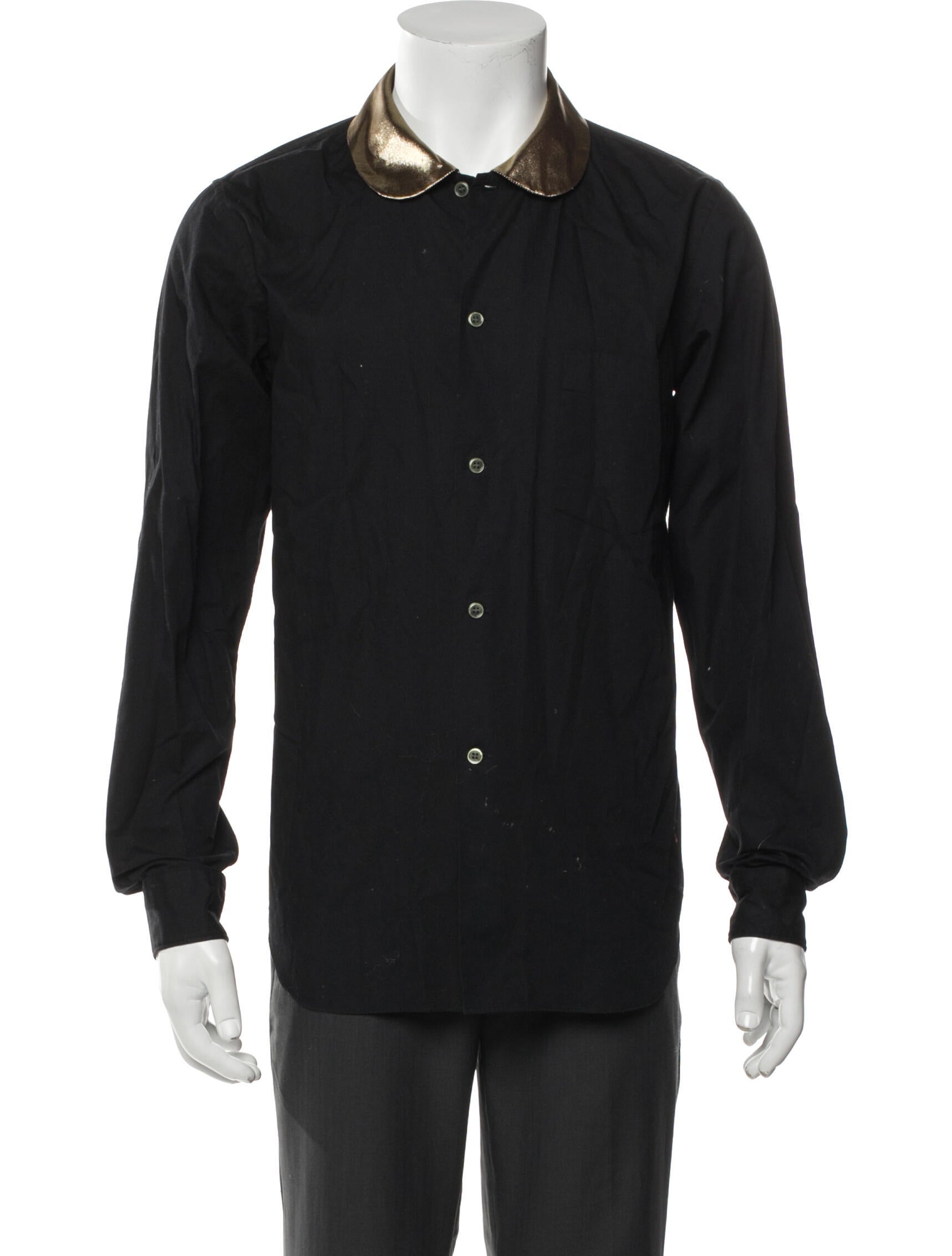 BLACK Comme des Garçons Long Sleeve Western Shirt