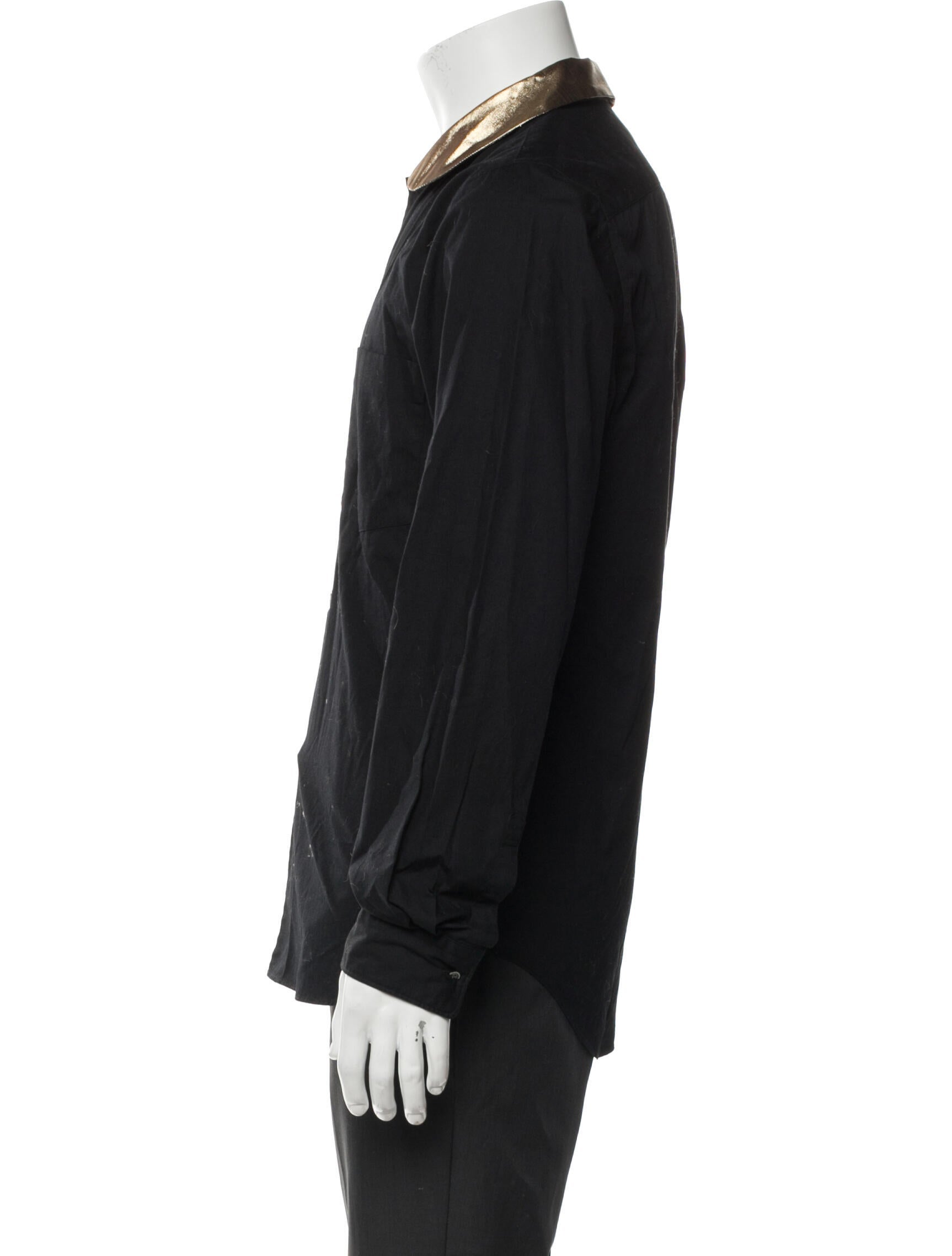 BLACK Comme des Garçons Long Sleeve Western Shirt
