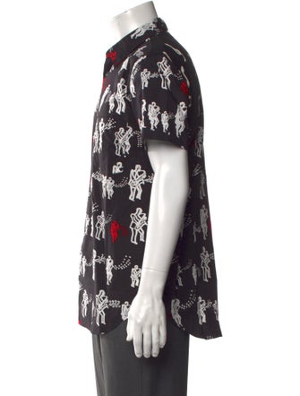 BLACK Comme des Garçons Printed Short Sleeve Shirt