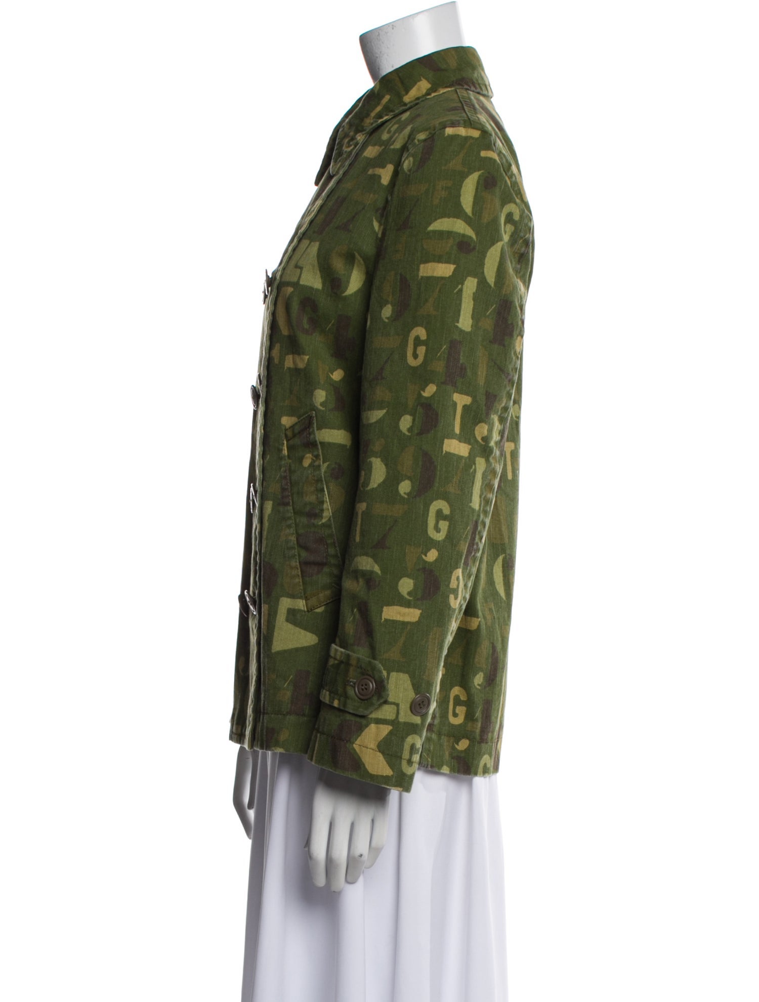 BLACK Comme des Garçons Printed Utility Jacket