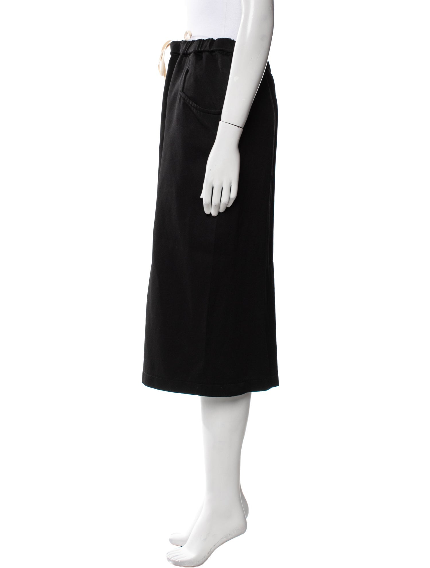 BLACK Comme des Garçons Knee-Length Skirt