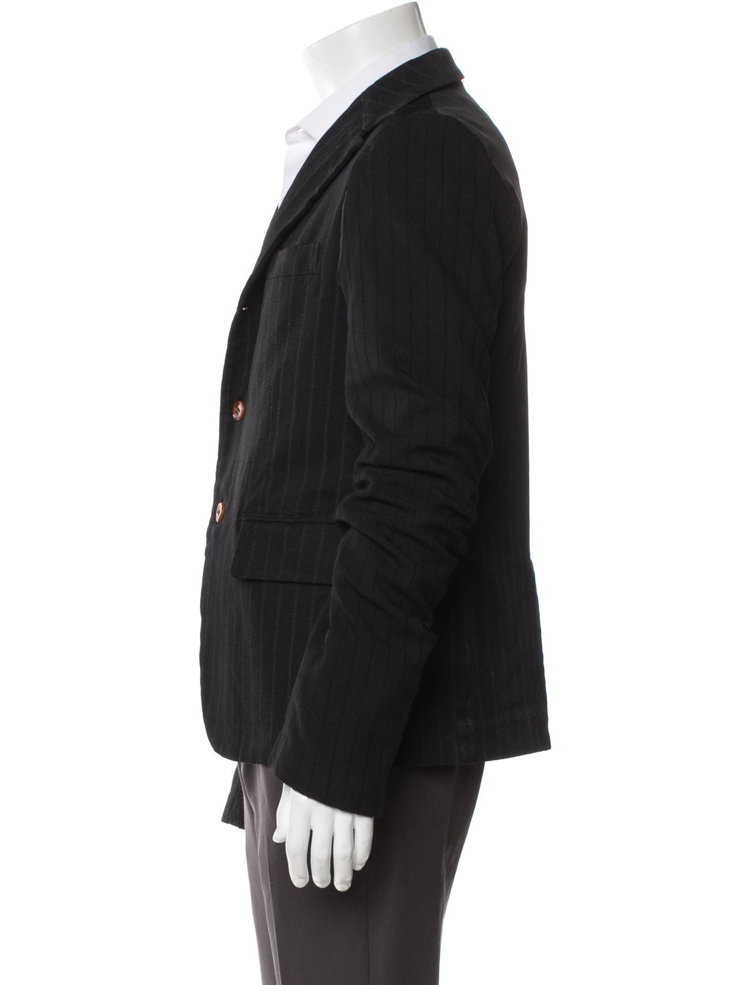 BLACK Comme des Garçons Striped Blazer