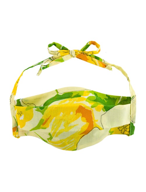 Collina Strada Green Floral Mask