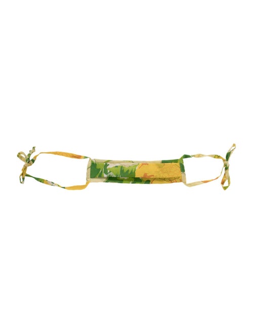 Collina Strada Green Floral Mask