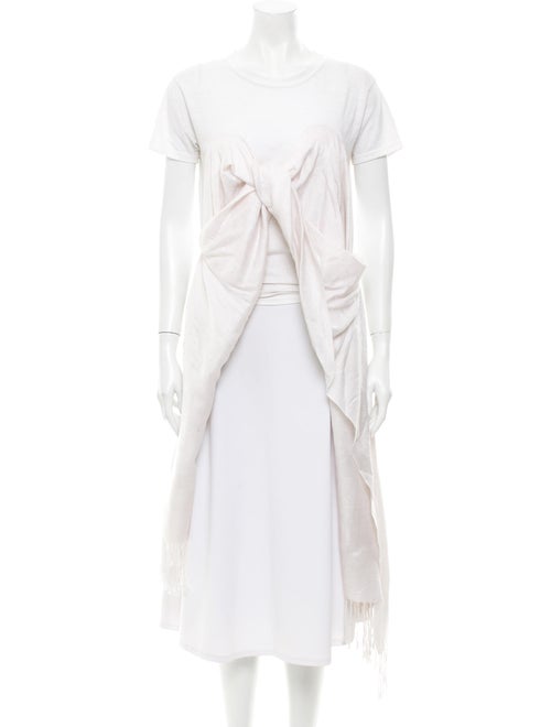 Collina Strada Crew Neck Short Sleeve Tunic White