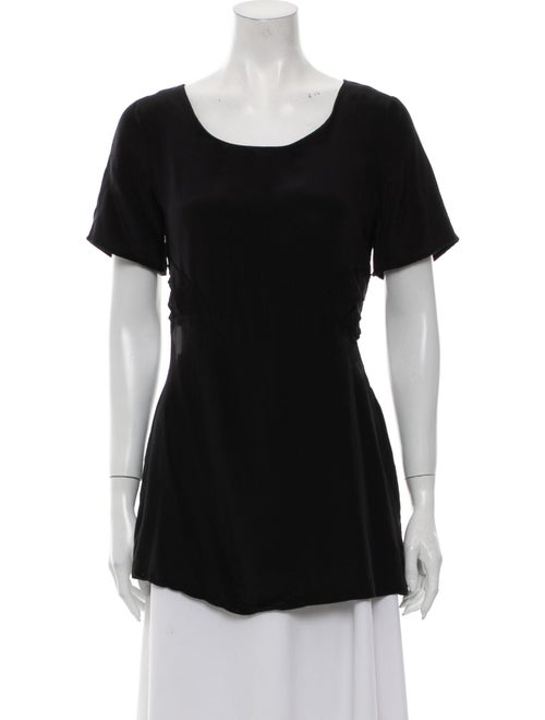 Collina Strada Scoop Neck Short Sleeve T-Shirt Bla