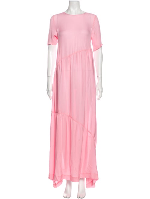 Collina Strada Silk Long Dress w/ Tags Pink