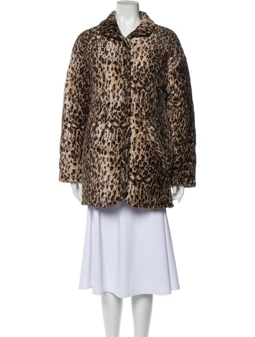 Collina Strada Animal Print Faux Fur Coat
