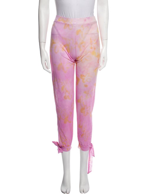 Collina Strada Tie-Dye Print Skinny Leg Pants