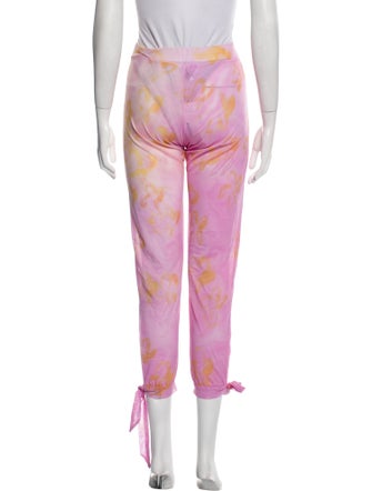 Collina Strada Tie-Dye Print Skinny Leg Pants