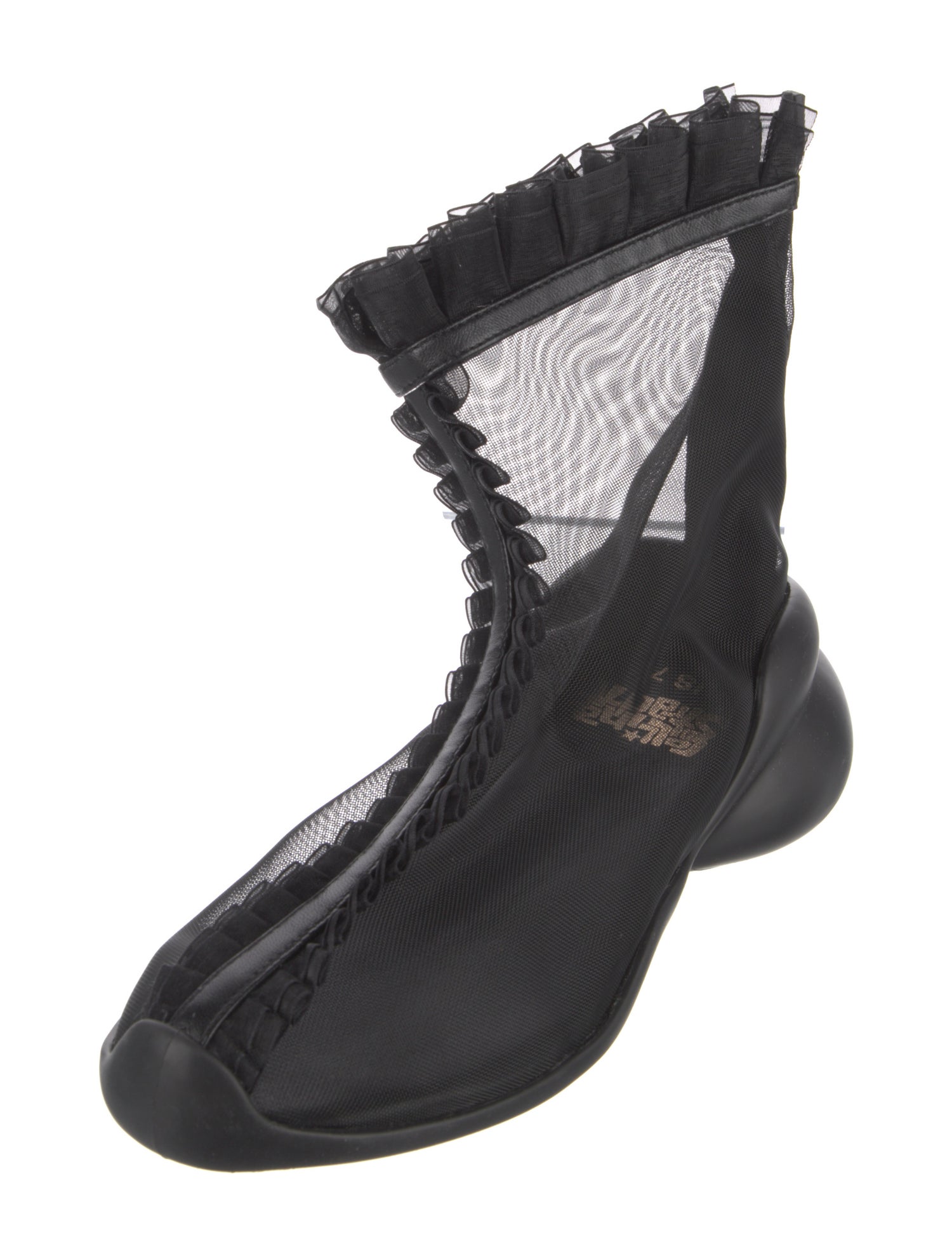 【関税＆送料込み】Marni Leather Boot Marni Zip-Off Detachable Panel Leather Black Boots 2019
