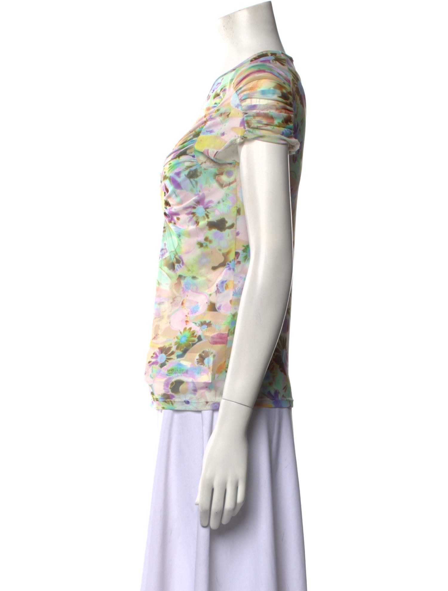 Collina Strada Printed Cowl Neck T-Shirt